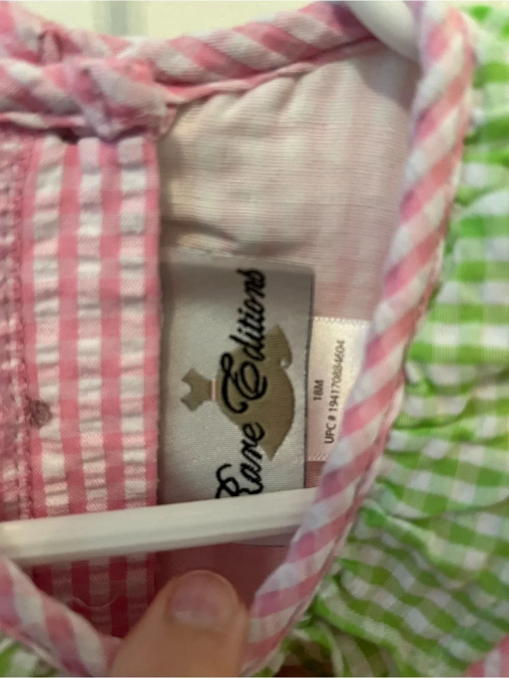 Gingham dress toddler